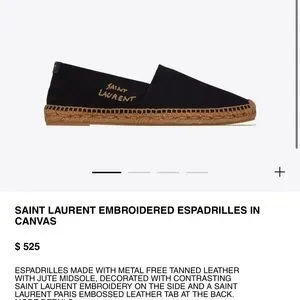 Saint Laurent | Shoes | Saint Laurent Espadrilles Never Worn  display picture 3
